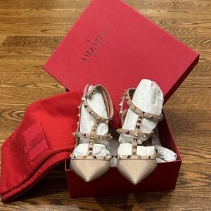 Valentino Nude Rockstud Heels